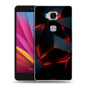 Силиконовый чехол на Huawei Honor 5X с принтом Яркие абстракции