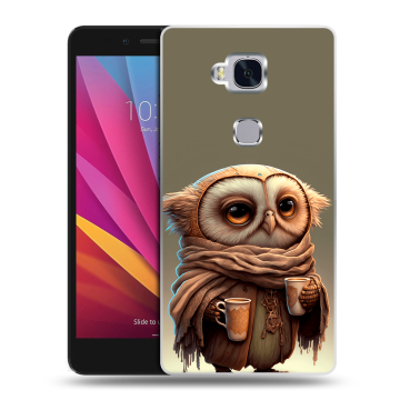 Силиконовый чехол на Huawei Honor 5X с принтом Сова
