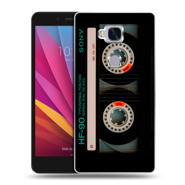 Силиконовый чехол на Huawei Honor 5X с принтом Кассета