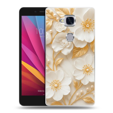 Силиконовый чехол на Huawei Honor 5X с принтом Цветы