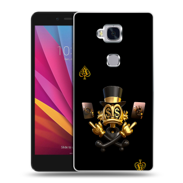 Силиконовый чехол на Huawei Honor 5X с принтом Золотой скрудж макдак