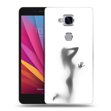 Силиконовый чехол на Huawei Honor 5X с принтом Силуэт