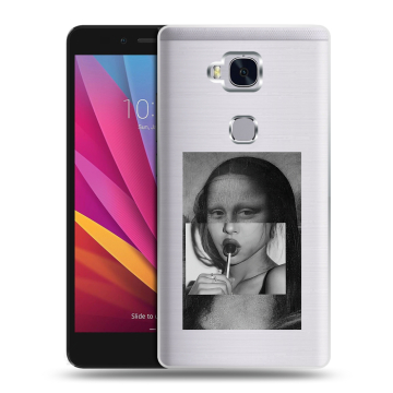 Силиконовый чехол на Huawei Honor 5X с принтом Мона Лиза
