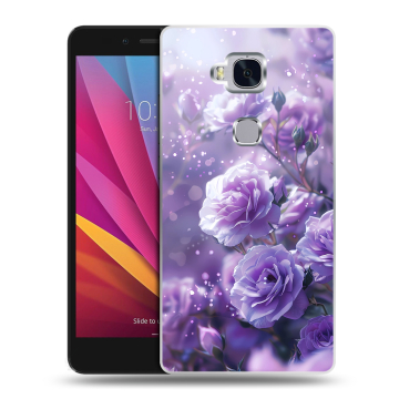 Силиконовый чехол на Huawei Honor 5X с принтом Розы цветы