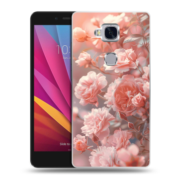 Силиконовый чехол на Huawei Honor 5X с принтом Розовые розы