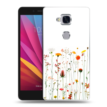 Силиконовый чехол на Huawei Honor 5X с принтом цветы