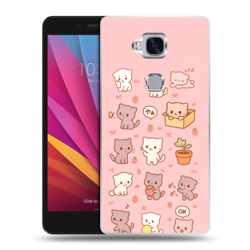 Силиконовый чехол на Huawei Honor 5X с принтом Hello Kitty Хелоу Кити