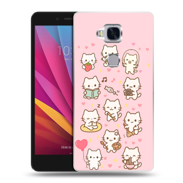 Силиконовый чехол на Huawei Honor 5X с принтом Hello Kitty Хелоу Кити