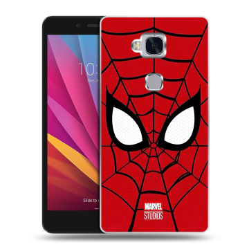Силиконовый чехол на Huawei Honor 5X с принтом человек паук spiderman