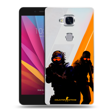 Силиконовый чехол на Huawei Honor 5X с принтом Контер страйк Counter strike