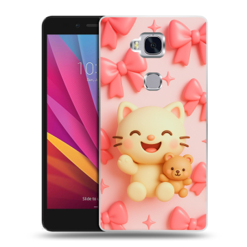 Силиконовый чехол на Huawei Honor 5X с принтом для девочек