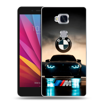 Силиконовый чехол на Huawei Honor 5X с принтом БМВ BMW
