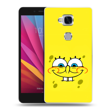 Силиконовый чехол на Huawei Honor 5X с принтом спанчбоб спанч боб