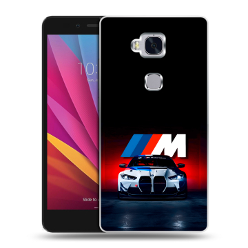 Силиконовый чехол на Huawei Honor 5X с принтом БМВ BMW