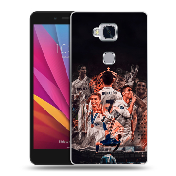 Силиконовый чехол на Huawei Honor 5X с принтом Реал Роналдо Real Ronaldo