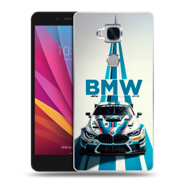 Силиконовый чехол на Huawei Honor 5X с принтом БМВ BMW