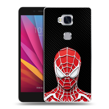 Силиконовый чехол на Huawei Honor 5X с принтом человек паук spiderman