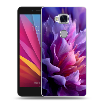 Силиконовый чехол на Huawei Honor 5X с принтом женский цветы