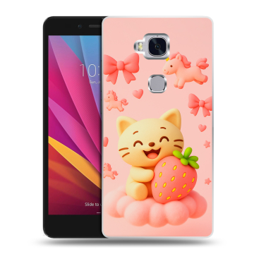 Силиконовый чехол на Huawei Honor 5X с принтом для девочек
