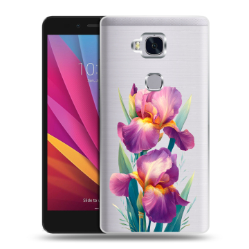 Силиконовый чехол на Huawei Honor 5X с принтом Цветы орхидеи