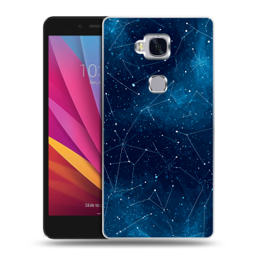 Силиконовый чехол на Huawei Honor 5X с принтом Космос звезды
