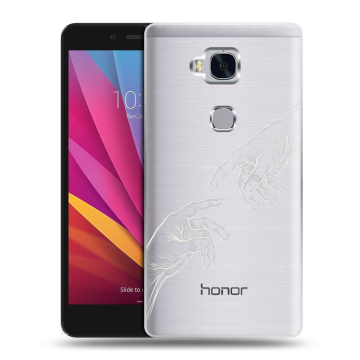 Силиконовый чехол на Huawei Honor 5X с принтом Сотворение мира