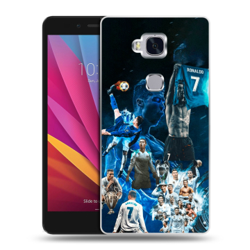Силиконовый чехол на Huawei Honor 5X с принтом Реал Роналдо