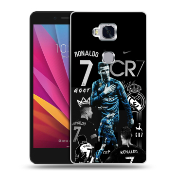 Силиконовый чехол на Huawei Honor 5X с принтом Реал Роналдо