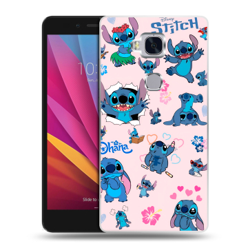 Силиконовый чехол на Huawei Honor 5X с принтом Лило и Стич