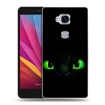 Силиконовый чехол на Huawei Honor 5X с принтом Как приручить дракона