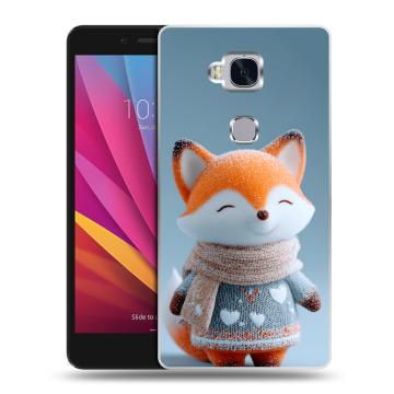 Силиконовый чехол на Huawei Honor 5X с принтом Лиса