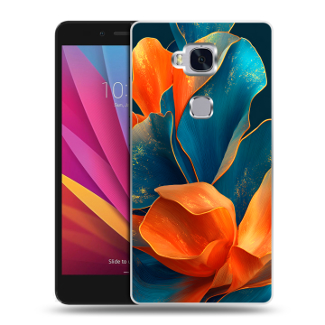 Силиконовый чехол на Huawei Honor 5X с принтом Цветы