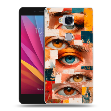 Силиконовый чехол на Huawei Honor 5X с принтом Модный принт