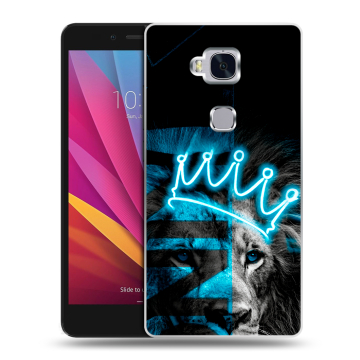 Силиконовый чехол на Huawei Honor 5X с принтом Король лев