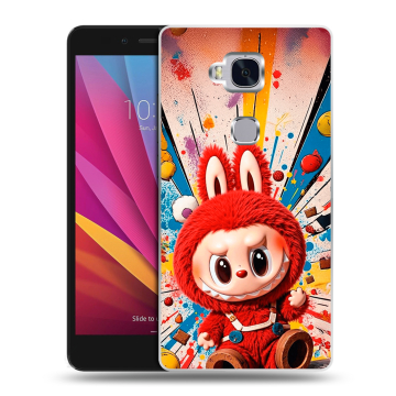 Силиконовый чехол на Huawei Honor 5X с принтом Labubu Лабубу