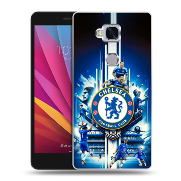 Силиконовый чехол на Huawei Honor 5X с принтом Chelsea Челси