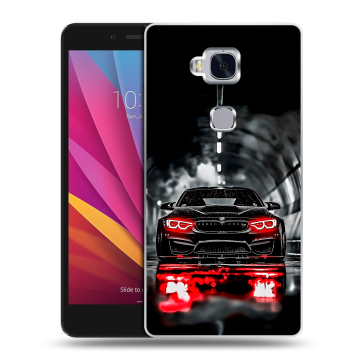 Силиконовый чехол на Huawei Honor 5X с принтом BMW БМВ