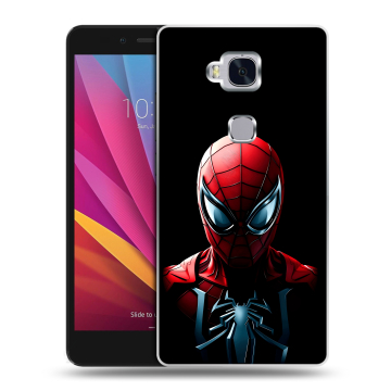 Силиконовый чехол на Huawei Honor 5X с принтом Spiderman Человек паук