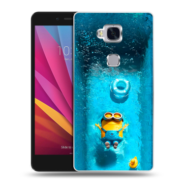 Силиконовый чехол на Huawei Honor 5X с принтом Миньоны