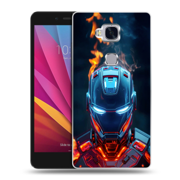 Силиконовый чехол на Huawei Honor 5X с принтом IronMan Железный человек