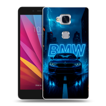 Силиконовый чехол на Huawei Honor 5X с принтом BMW БМВ