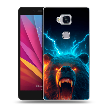Силиконовый чехол на Huawei Honor 5X с принтом Медведь