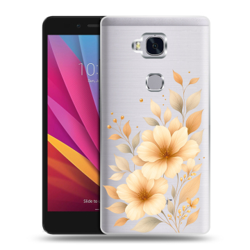 Силиконовый чехол на Huawei Honor 5X с принтом для девушки