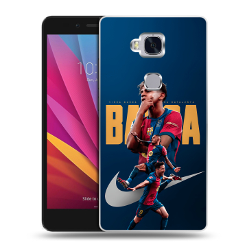 Силиконовый чехол на Huawei Honor 5X с принтом Барселона Barca Yamal 