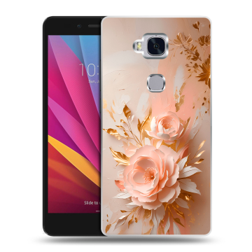 Силиконовый чехол на Huawei Honor 5X с принтом женский