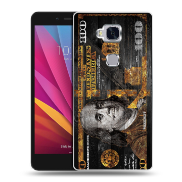 Силиконовый чехол на Huawei Honor 5X с принтом Доллар деньги