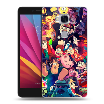 Силиконовый чехол на Huawei Honor 5X с принтом Gravity Falls Гравити Фолз