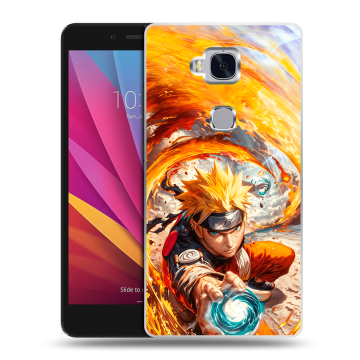 Силиконовый чехол на Huawei Honor 5X с принтом Аниме Наруто Naruto