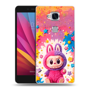 Силиконовый чехол на Huawei Honor 5X с принтом Labubu Лабубу