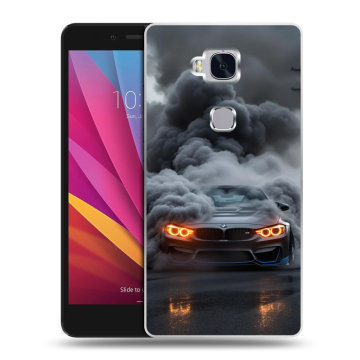 Силиконовый чехол на Huawei Honor 5X с принтом BMW БМВ